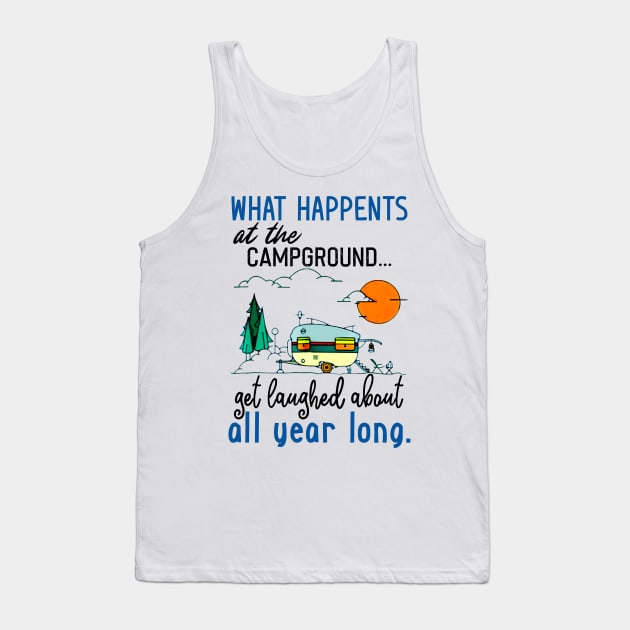 Camping Campground Tank Top by Pelman